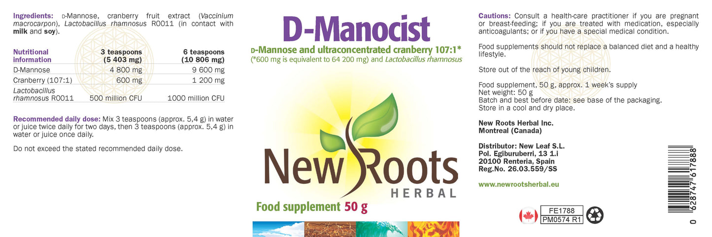 New Roots Herbal  D-Manocist 50g