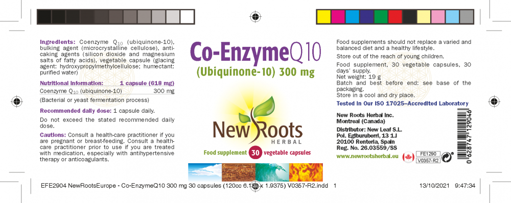 New Roots Herbal  Co-Enzyme Q10 300mg 30's