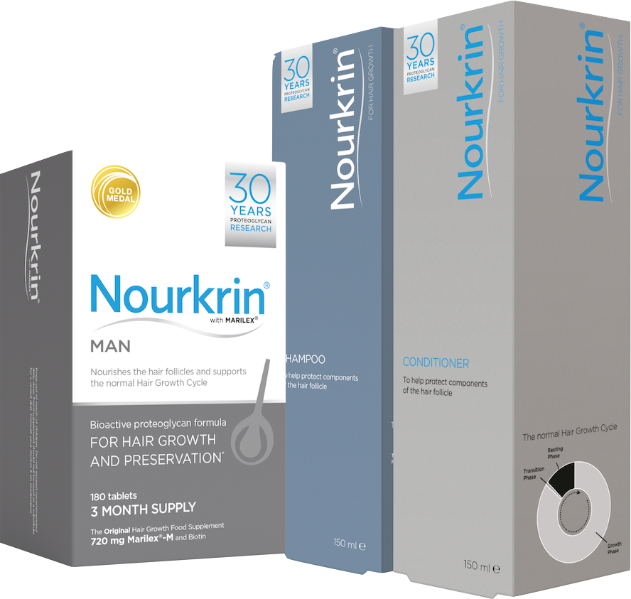 Nourkrin  Man Value Pack 180's + Shampoo & Conditioner