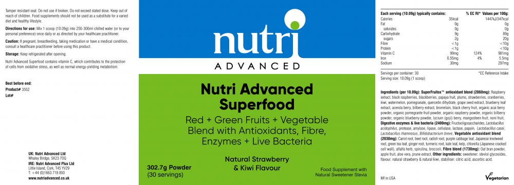 Nutri Advanced Nutri Advanced Superfood 302.7g by Nutri Advanced