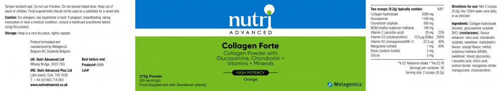 Nutri Advanced  Collagen Forte 275g