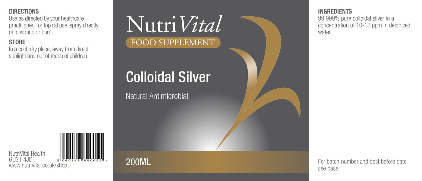 Nutrivital  Colloidal Silver Large Refill 200ml