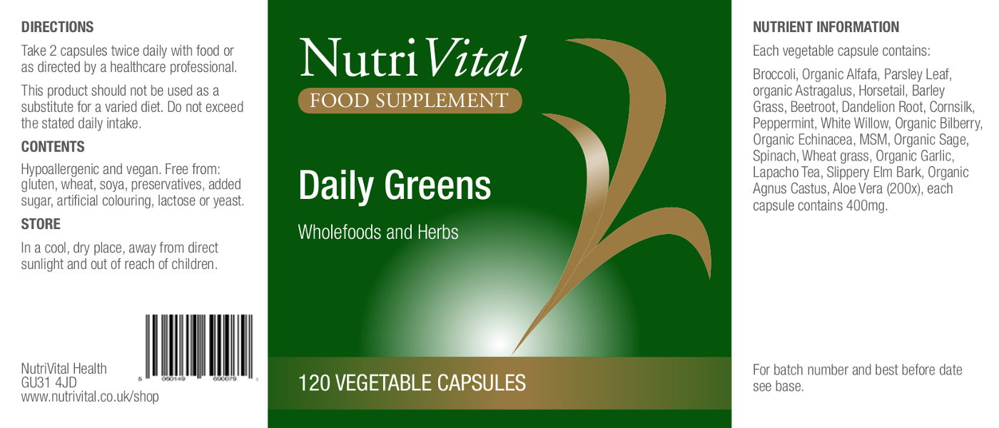 Nutrivital  Daily Greens 120's