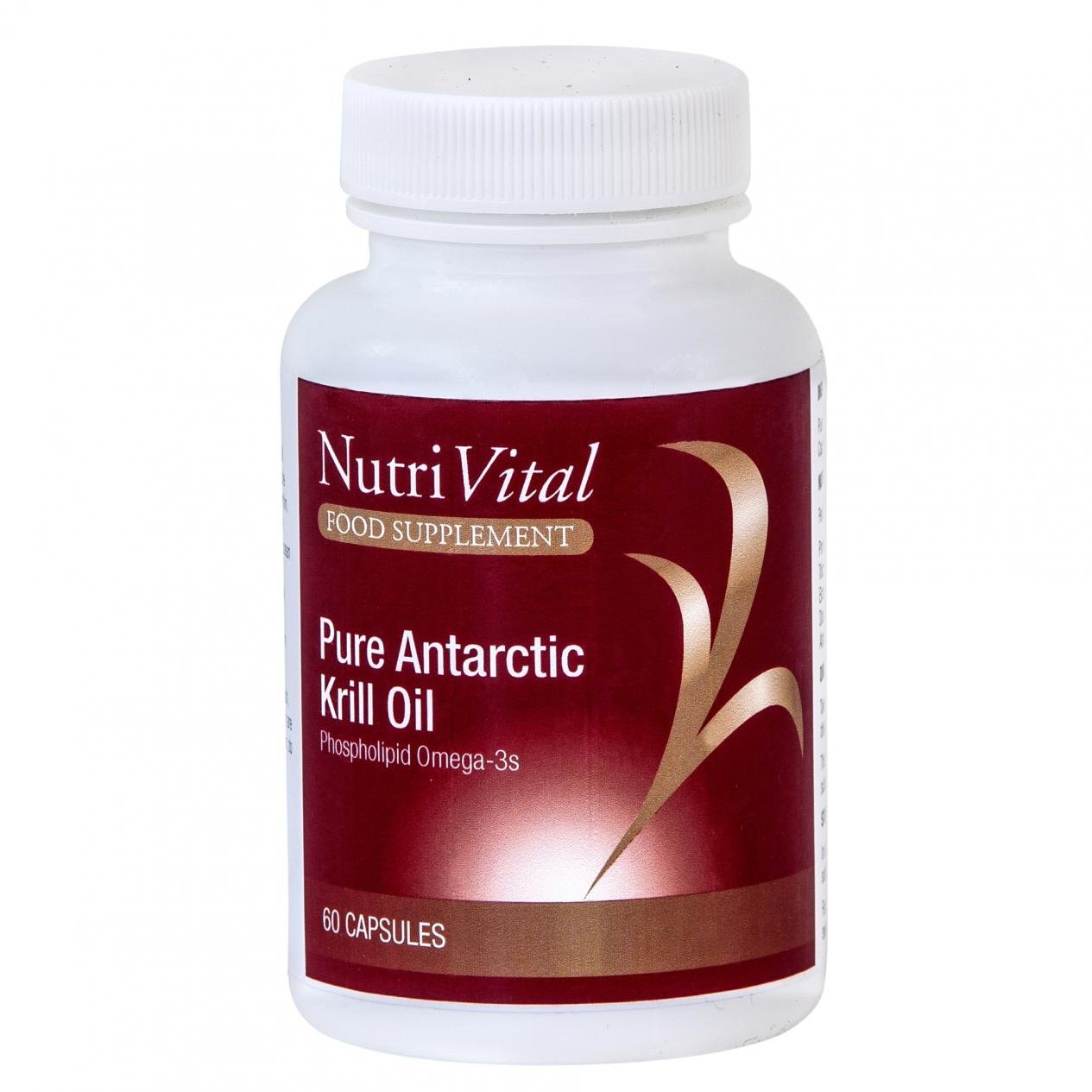 Nutrivital Pure Antarctic Krill Oil 60's by Nutrivital