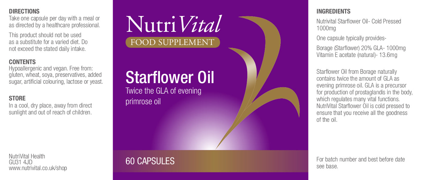 Nutrivital  Starflower Oil 60's