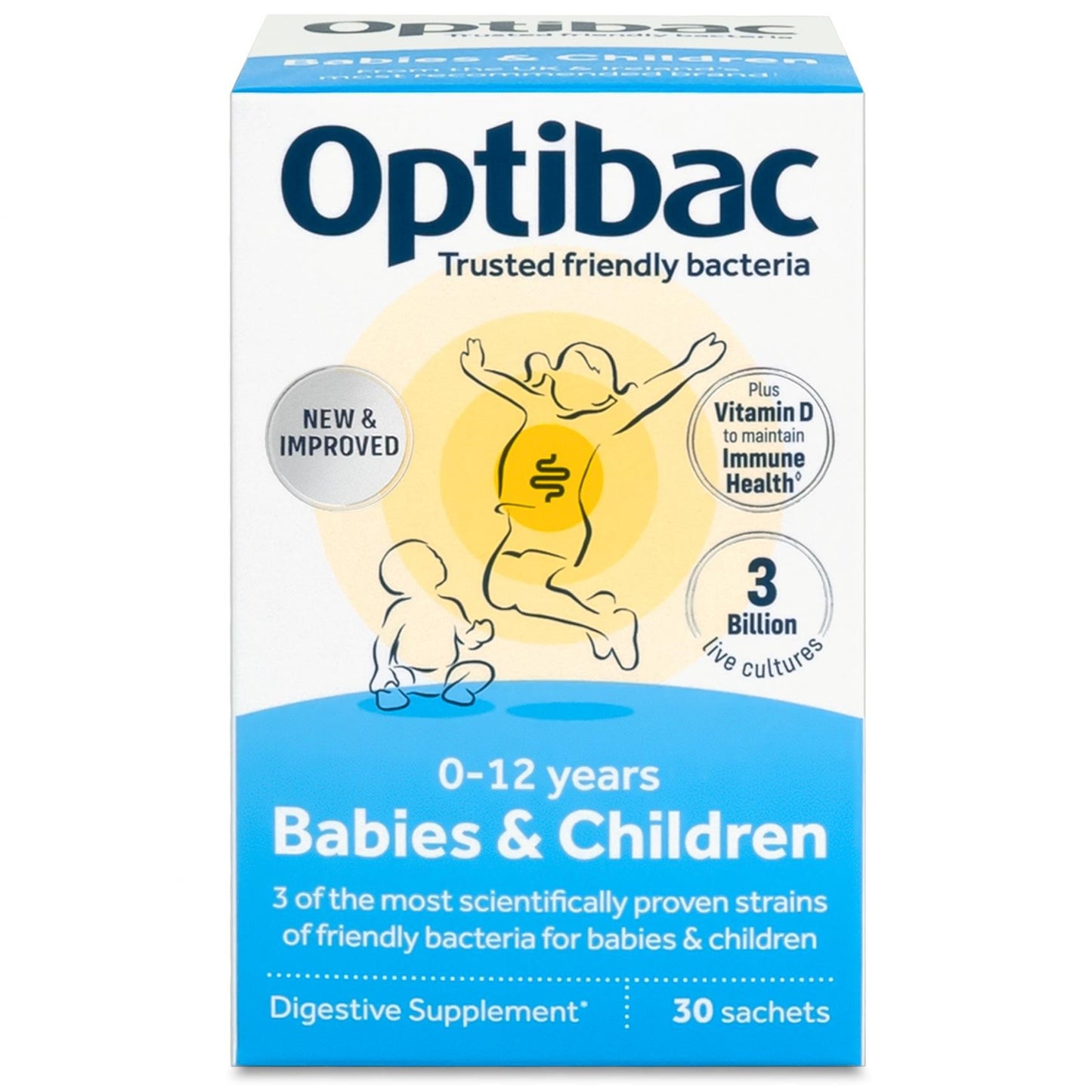 Probiotics For babies &amp; children, 30 sachets - OptiBac by OptiBac