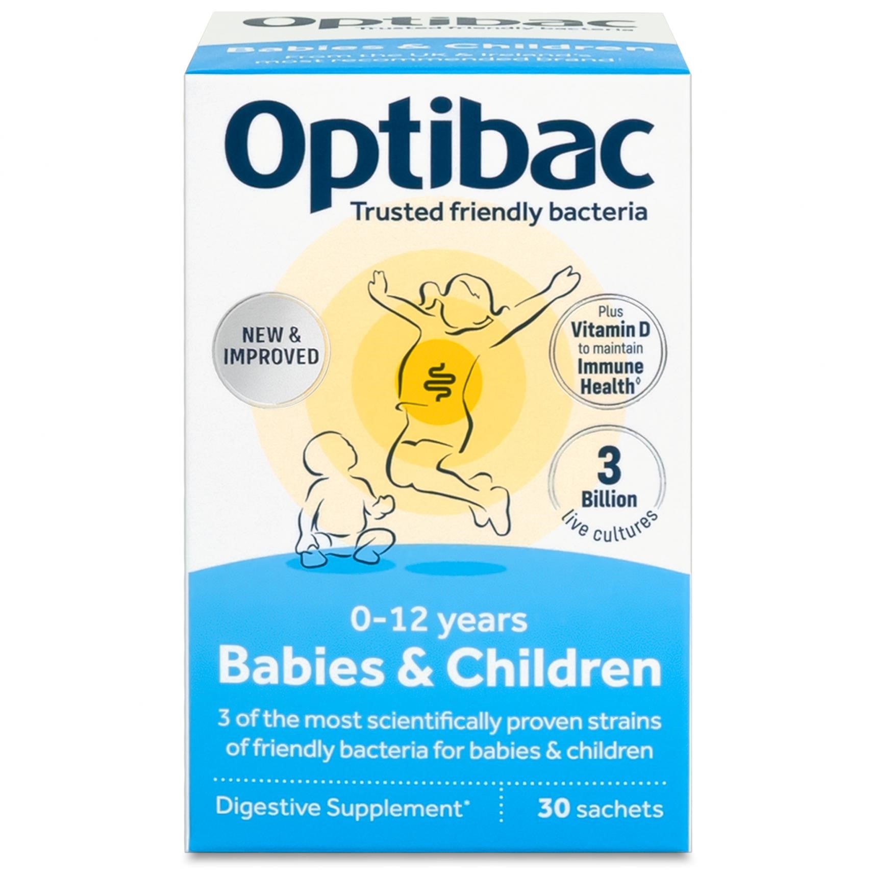 Probiotics For babies &amp; children, 30 sachets - OptiBac by OptiBac