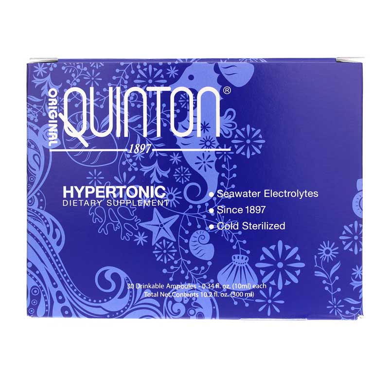 Quinton Plasma Hypertonic, 30 x 10ml vials (300ml) Quicksilver by Quicksilver