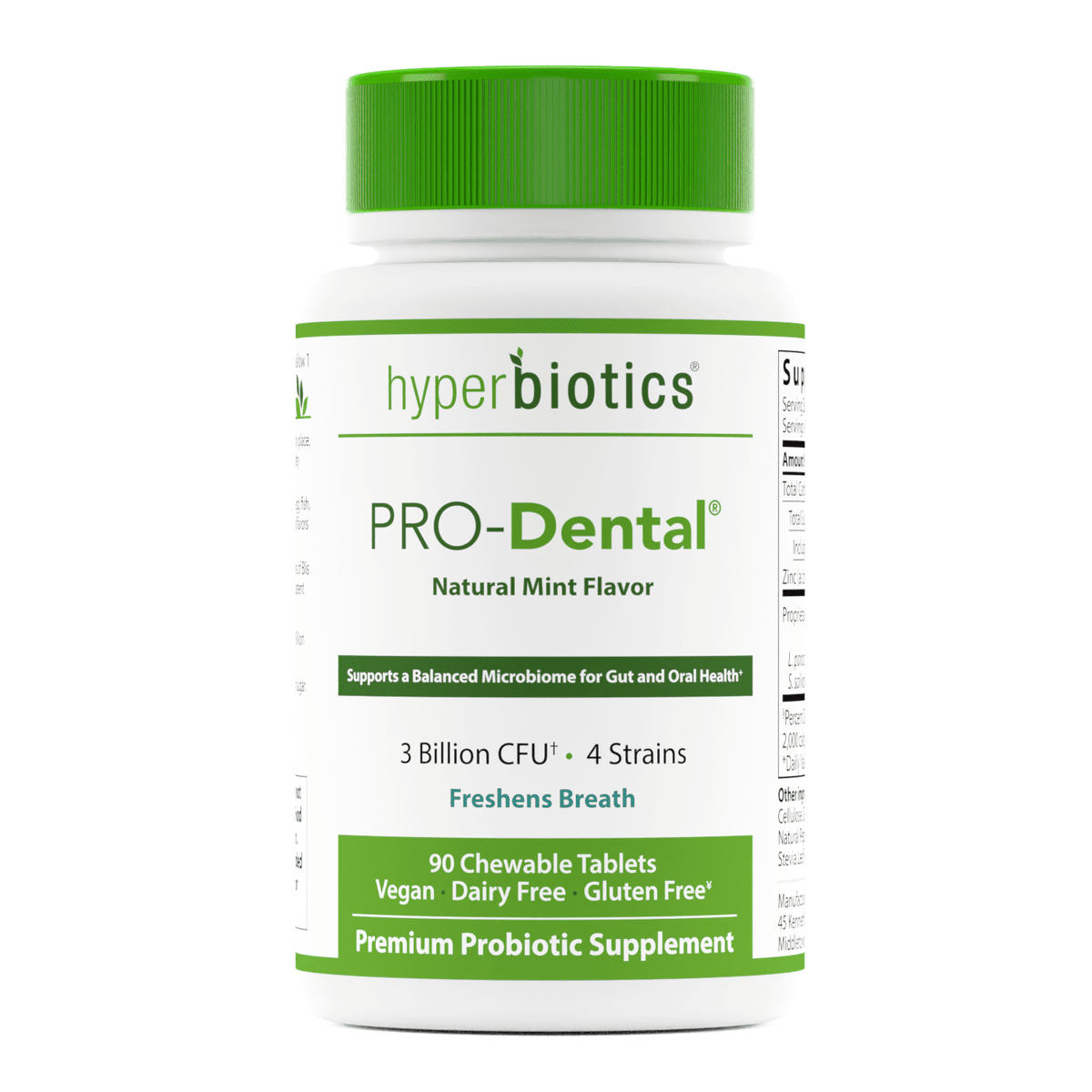 Pro - Dental® 90 tablets with probiotic blend - hyperbiotics® by Hyperbiotics