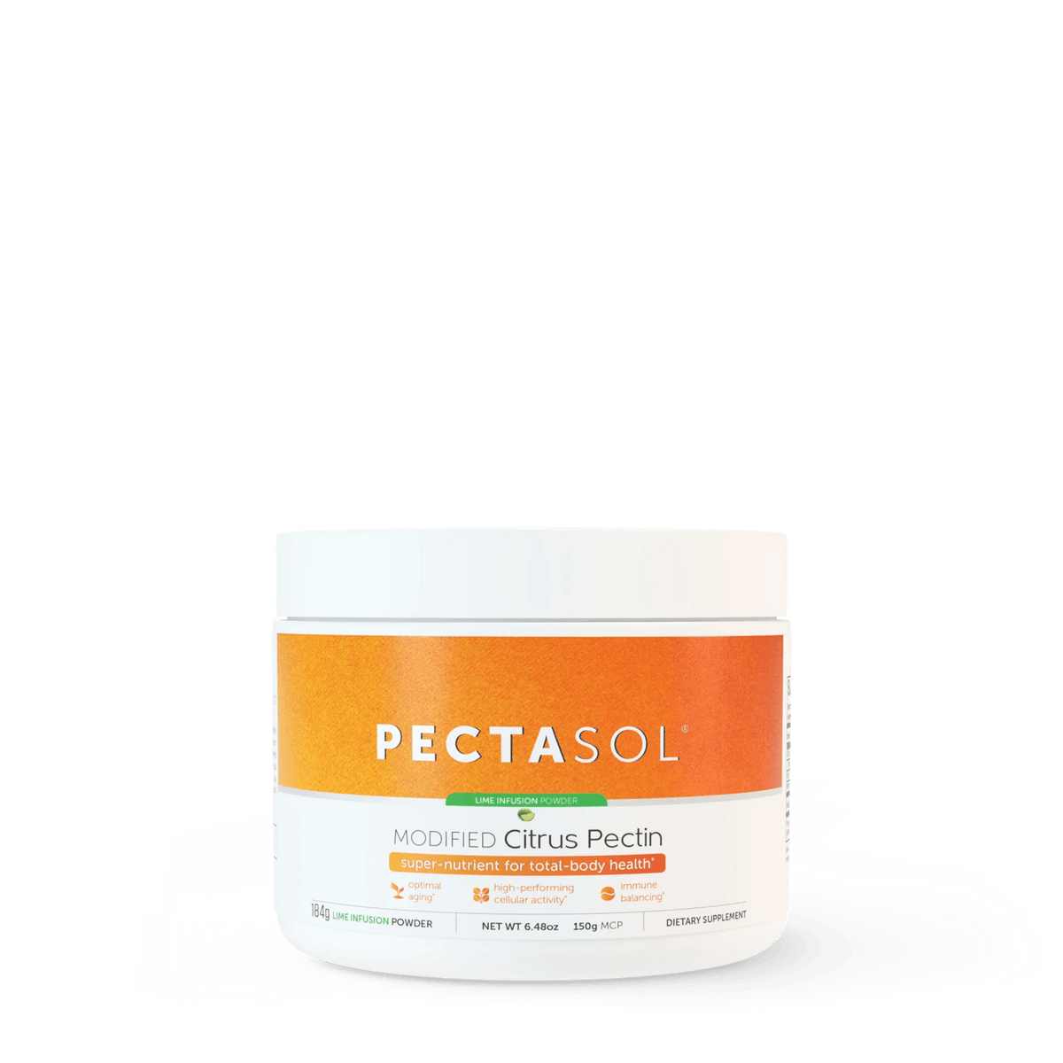 EcoNugenics PectaSol-C (Modified Citrus Pectin) Lime Infusion, 184g Po ...