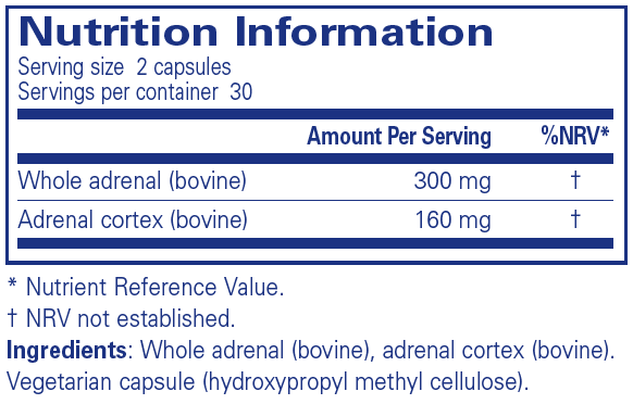 Pure Encapsulations  Adrenal 60's