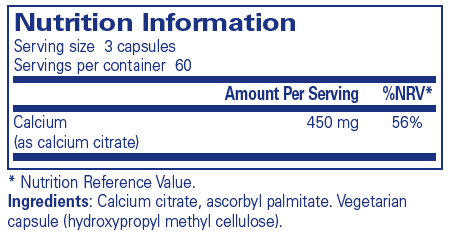 Pure Encapsulations  Calcium (citrate) 180's