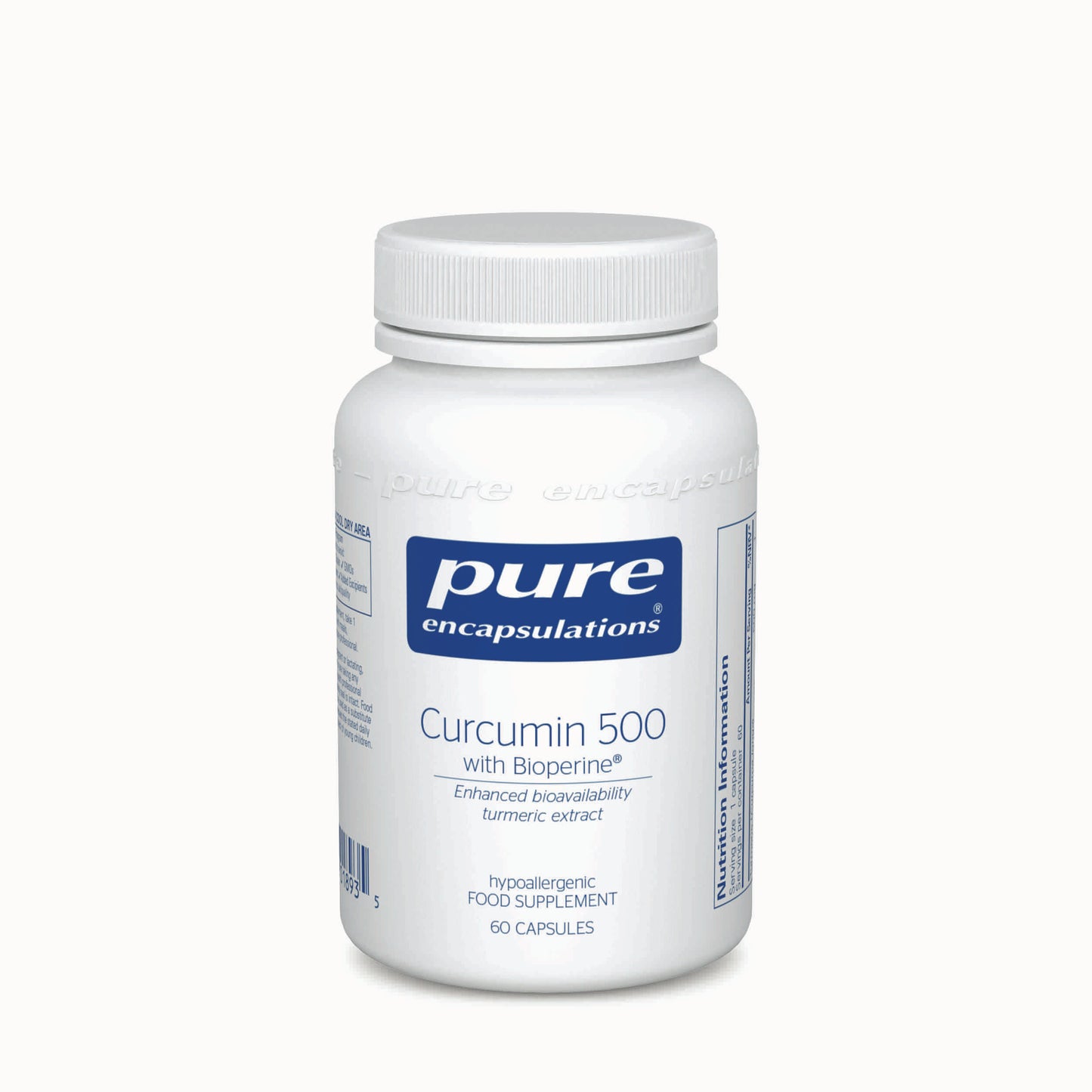 Pure Encapsulations Curcumin 500 with Bioperine 60's by Pure Encapsulations