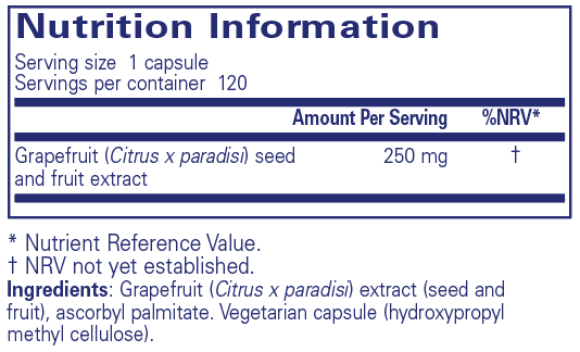 Pure Encapsulations  Grapefruit Seed Extract 120's