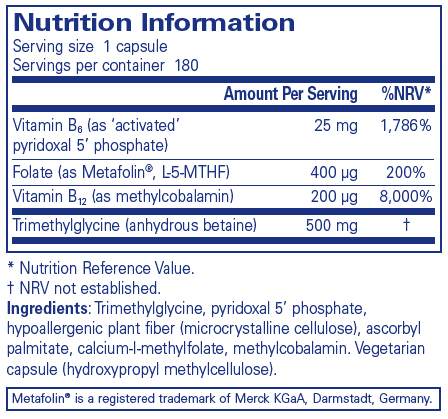 Pure Encapsulations  Homocysteine Factors 180's
