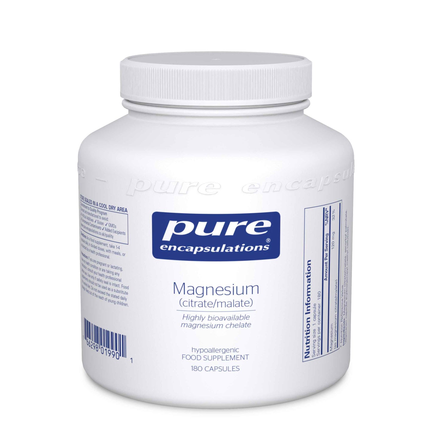 Pure Encapsulations  Magnesium (citrate/malate) 180's
