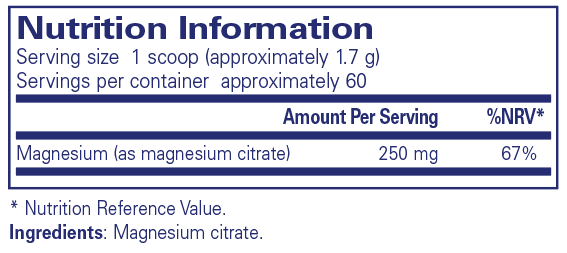 Pure Encapsulations  Magnesium Powder 107g