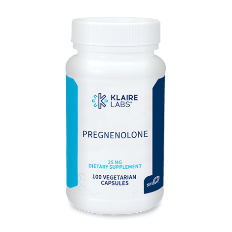 Pregnenolone (25 mg) 100 vegetarian capsules - SFI Health by Klaire Labs