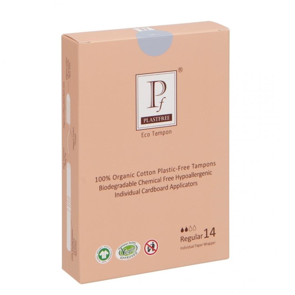 Plastfree REGULAR Tampons 14's by Plastfree