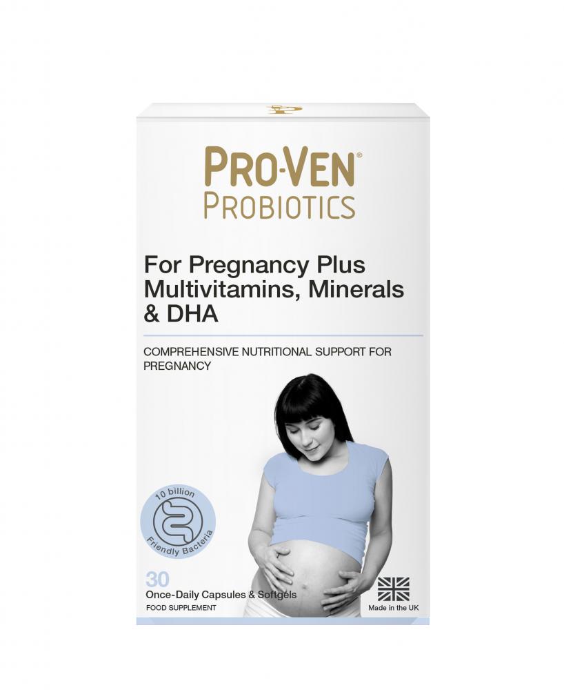 Proven Probiotics  For Pregnancy Plus Multivitamins, Minerals & DHA 30 Capsules & 30 Softgels