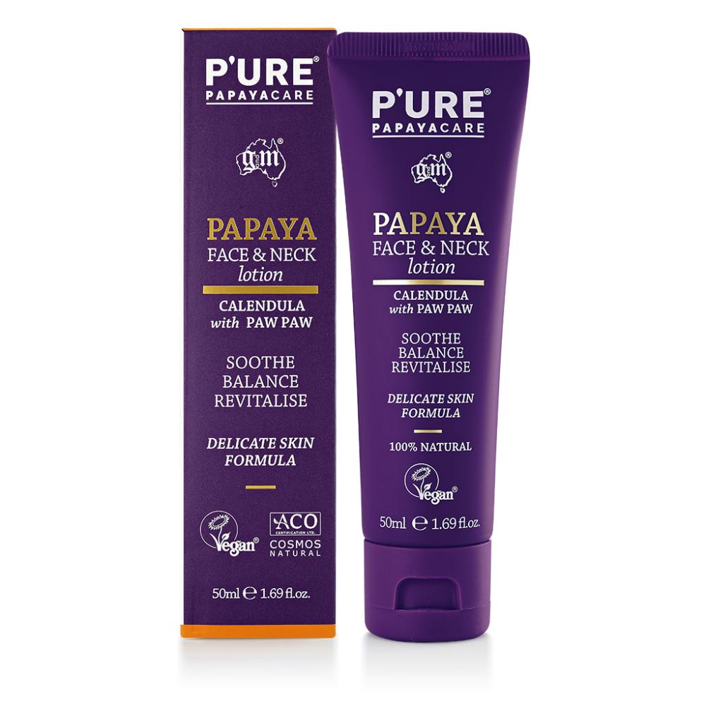 P'URE Papayacare  Papaya Face & Neck Lotion 50ml
