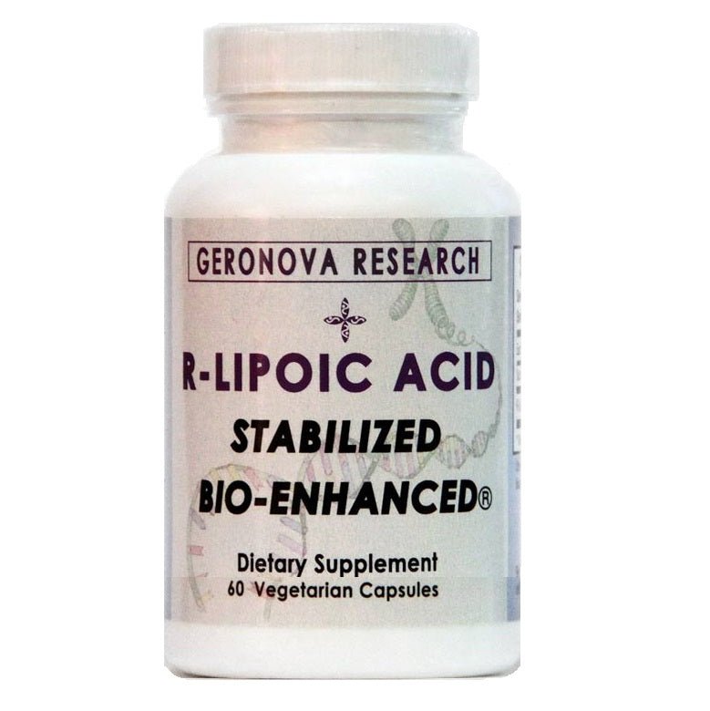 Bio - Enhanced R - Lipoic Acid 300mg, 60 Caps - Geronova Research by Geronova Research