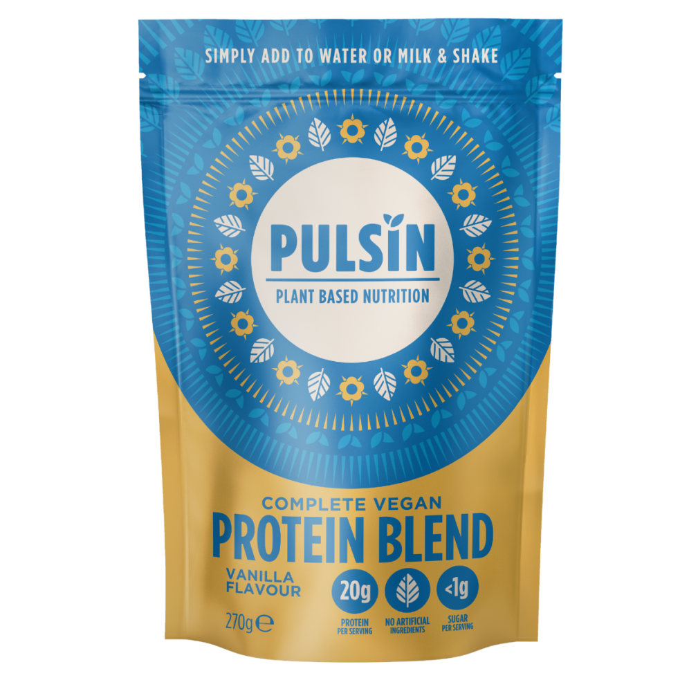 Pulsin  Complete Vegan Protein Blend Vanilla Flavour 270g