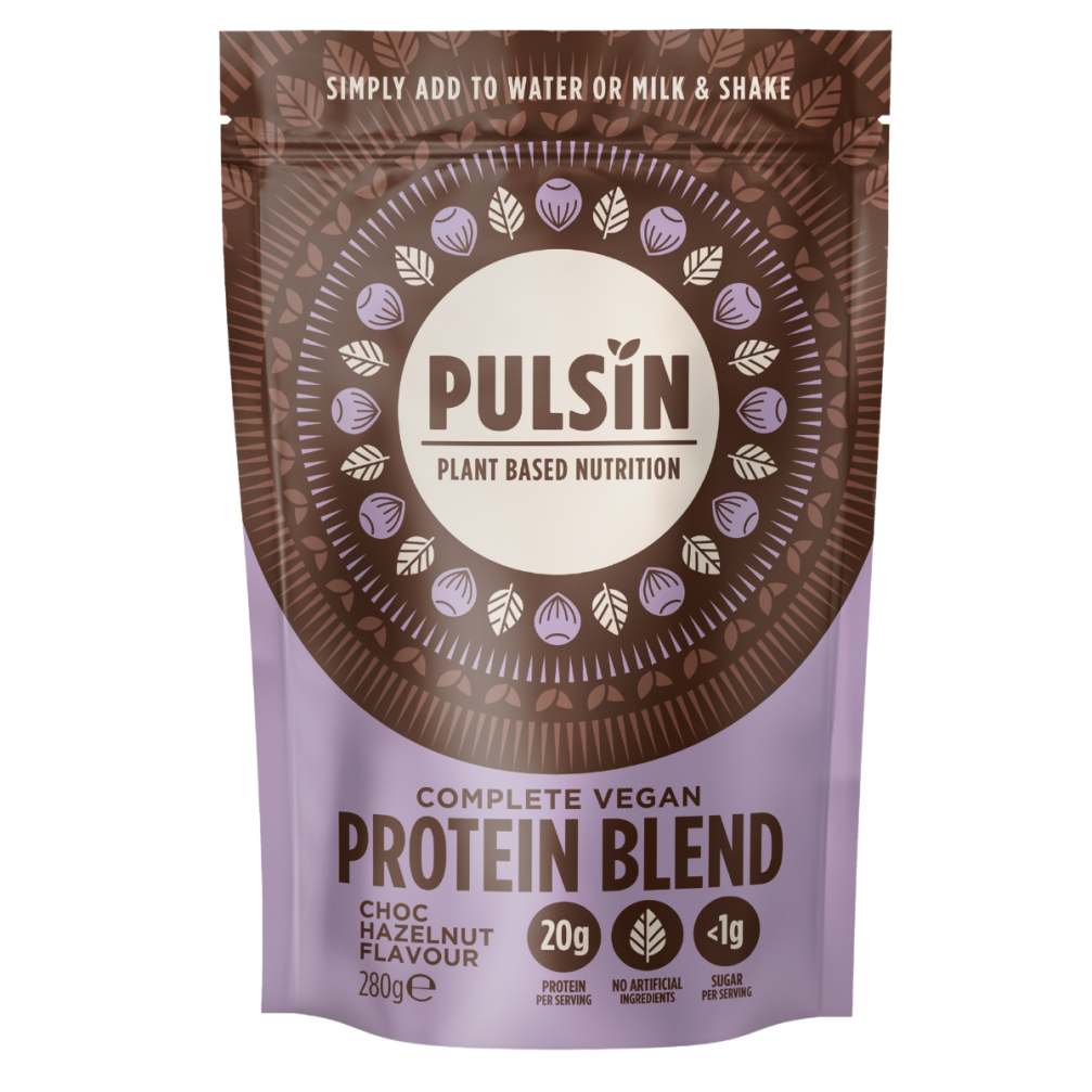 Pulsin  Complete Vegan Protein Blend Choc Hazelnut Flavour 280g