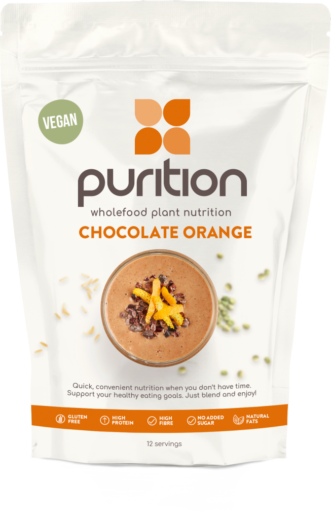 Purition  VEGAN Wholefood Plant Nutrition Chocolate Orange 500g