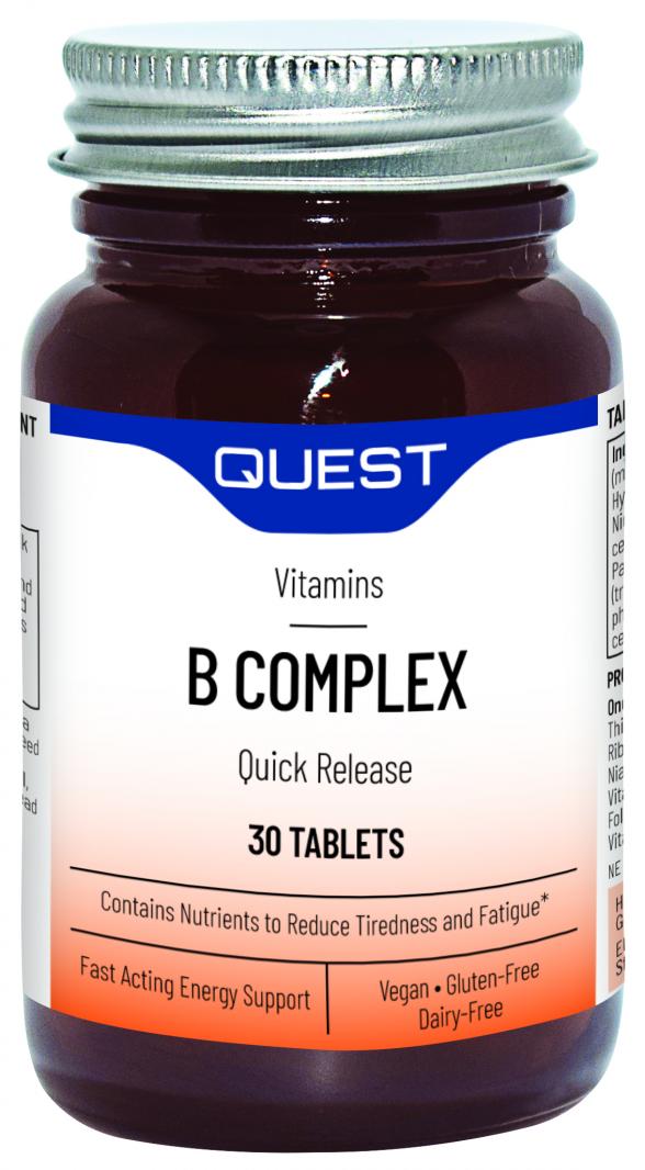 Quest Vitamins  B Complex Quick Release 30's