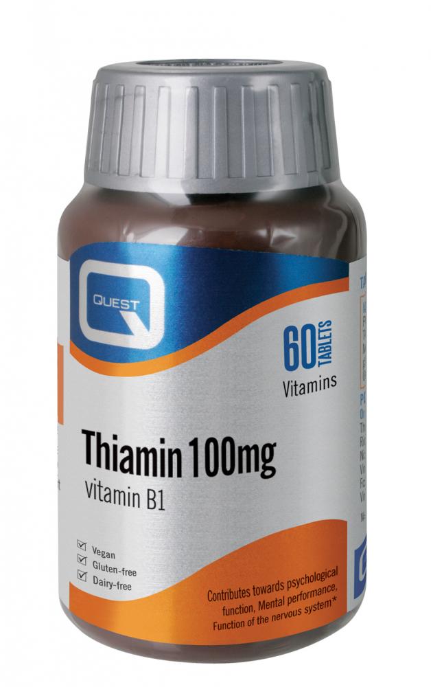 Quest Vitamins  Thiamin 100mg (Vitamin B1) 60's