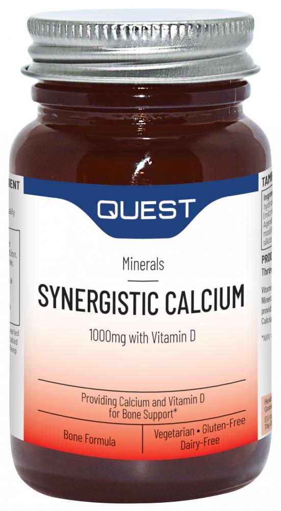 Quest Vitamins  Synergistic Calcium 1000mg with Vitamin D 90's