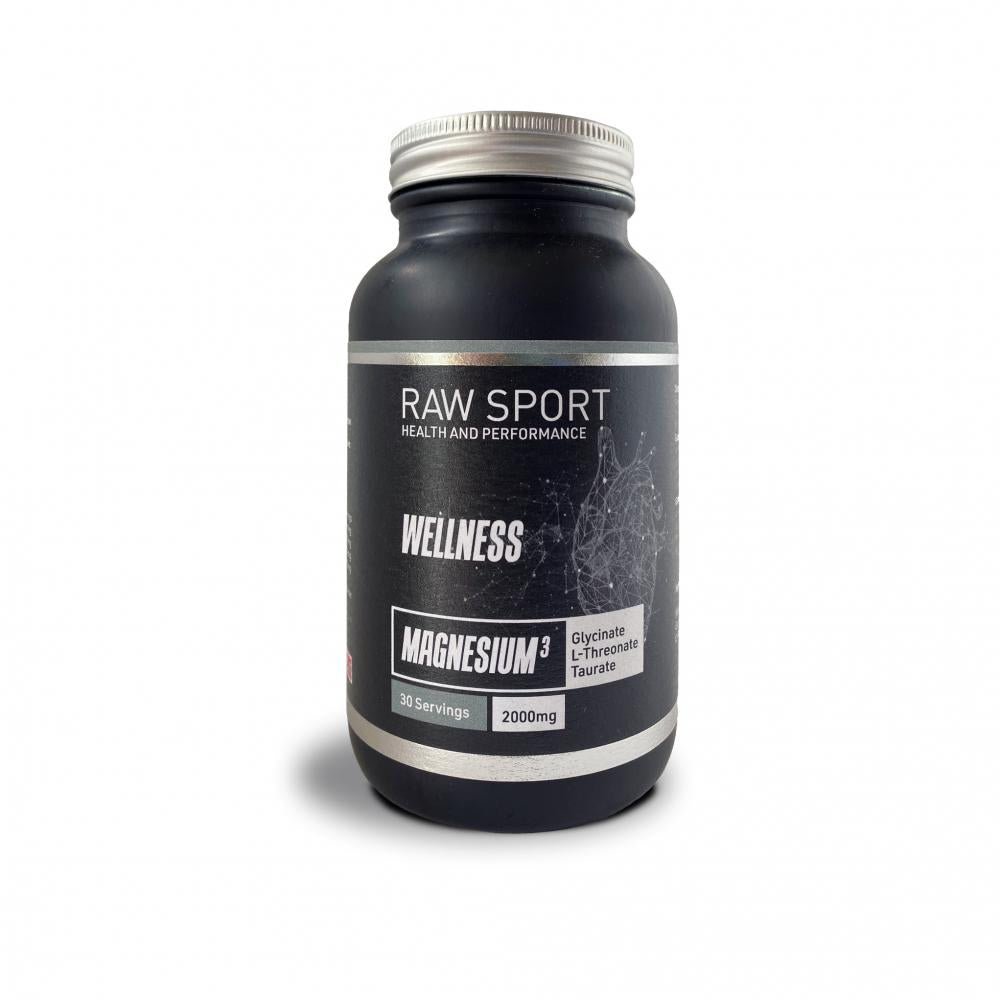 Raw Sport Wellness Magnesium3 Glycinate, L - Threonate, Taurate 30 Servings 90's by Raw Sport