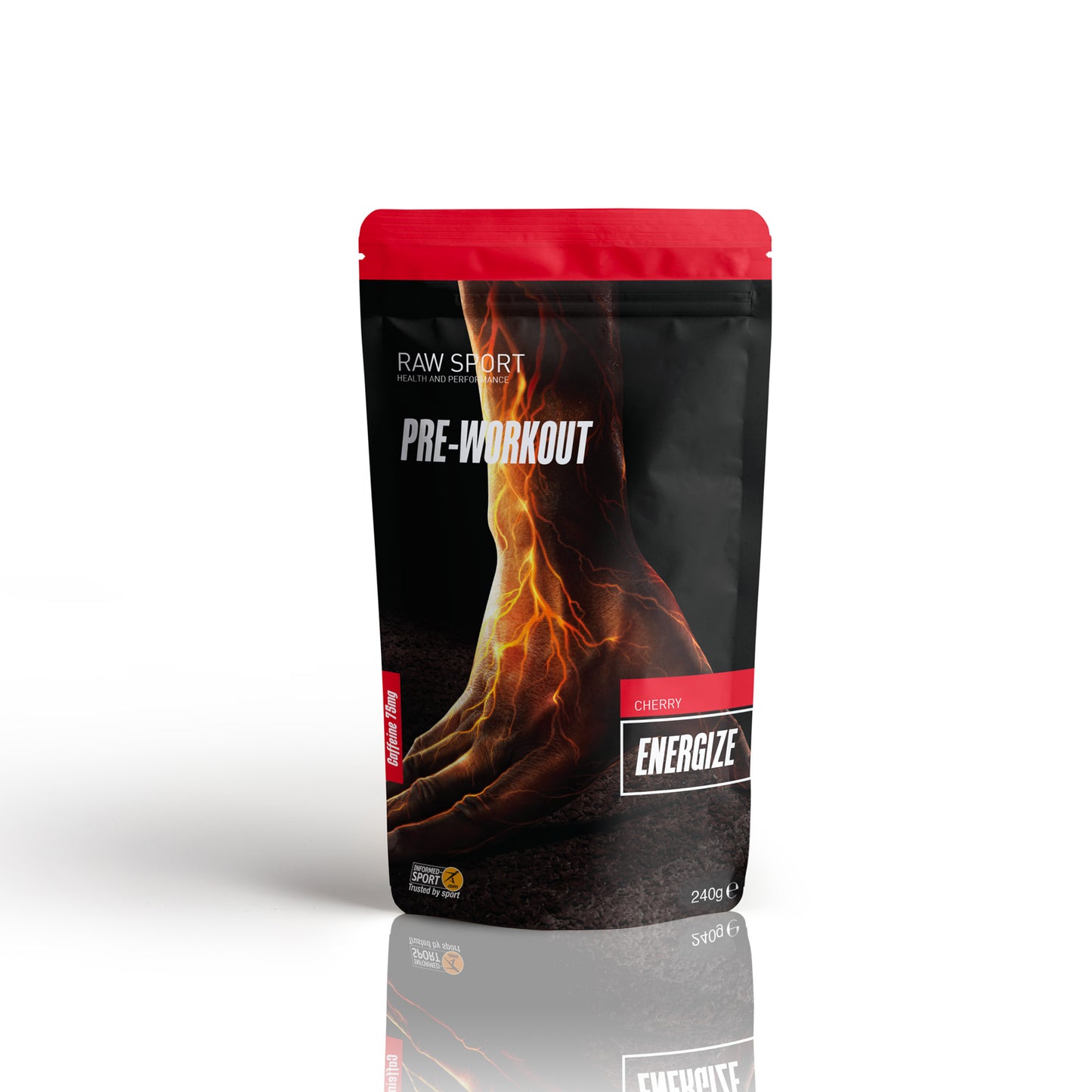 Raw Sport  Pre-Workout Energize Cherry 240g