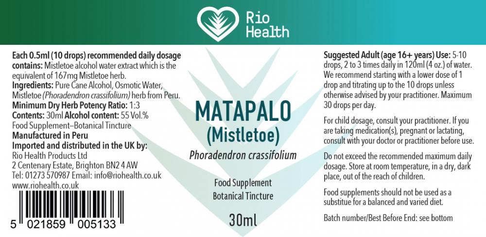 Rio Health  Matapalo (Mistletoe) 30ml