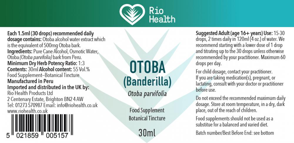 Rio Health  Otoba (Banderilla) 30ml