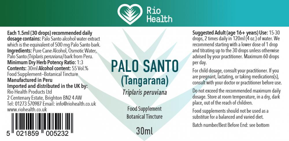 Rio Health  Palo Santo (Tangarana) 30ml