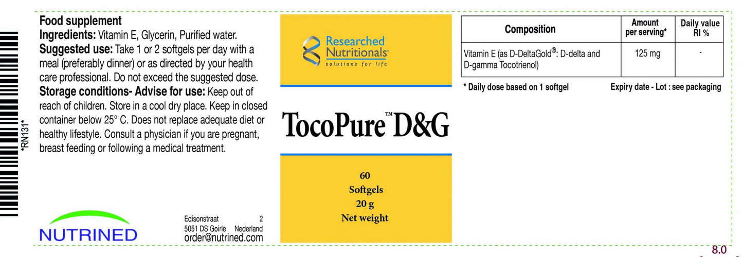 Researched Nutritionals  Tocopure D&G 60's