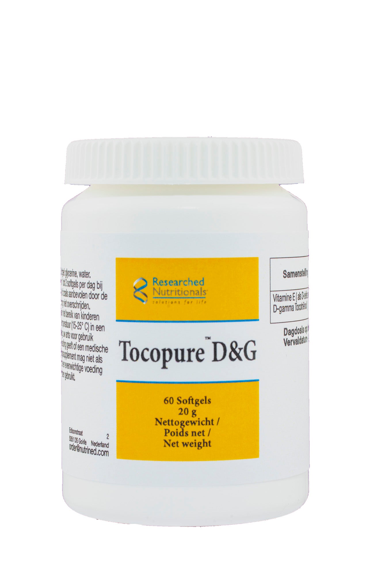 Researched Nutritionals  Tocopure D&G 60's