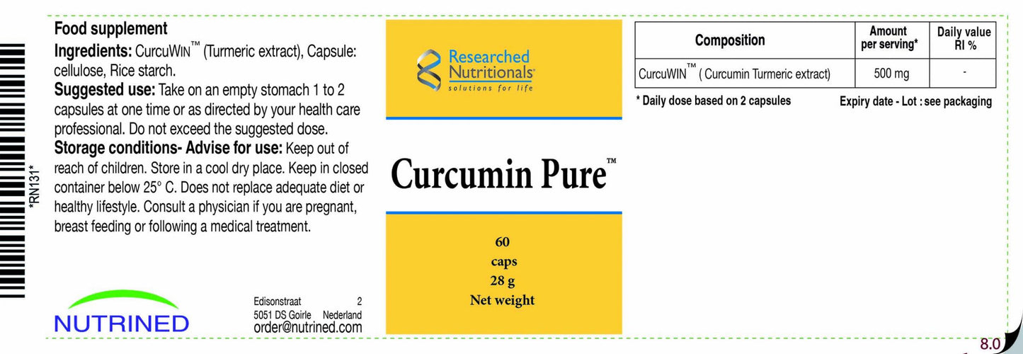 Researched Nutritionals  Curcumin Pure 60's