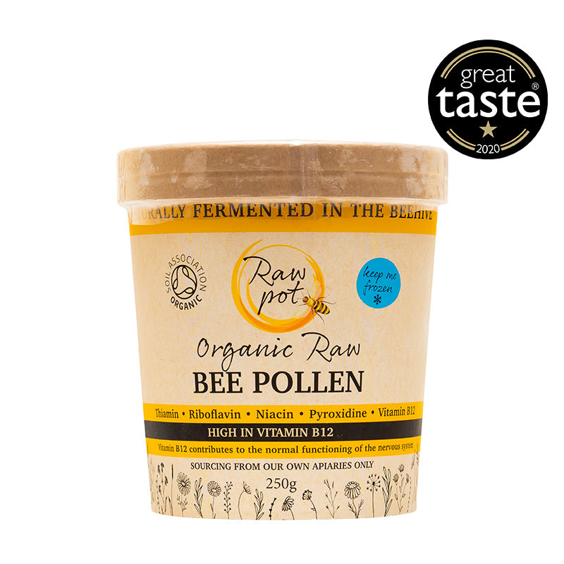 Raw Pot  Organic Raw Bee Pollen 250g