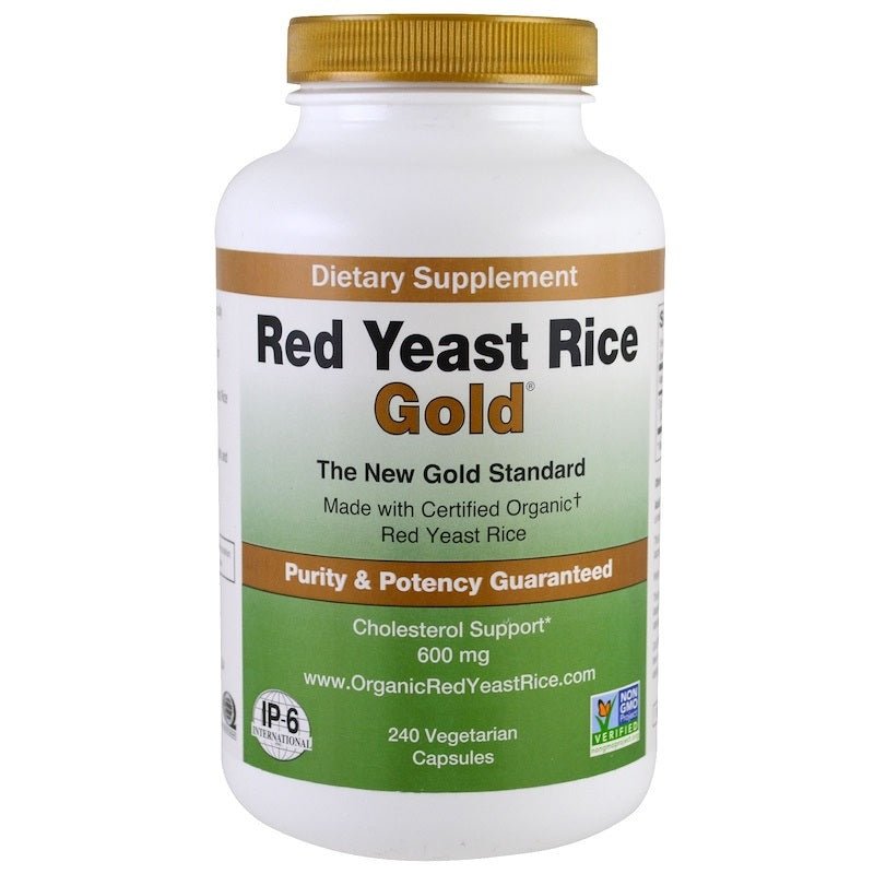 Red Yeast Rice Gold 600mg, 120 Capsules - IP6 International by IP - 6 International