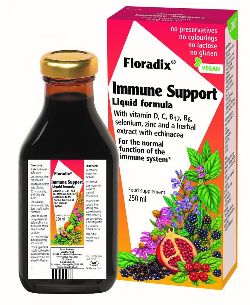 Salus Floradix Immune Support Liquid Formula 250ml by Salus