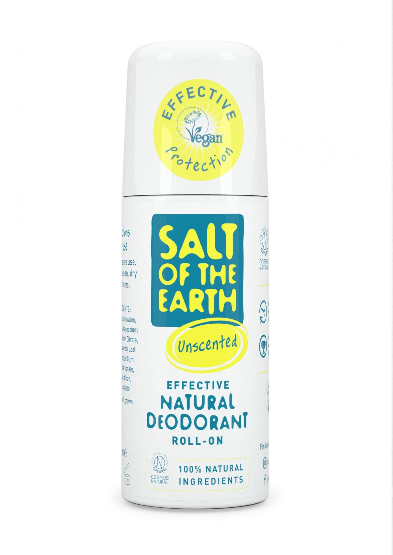 Salt of the Earth  Unscented Natural Deodorant Roll-On 75ml