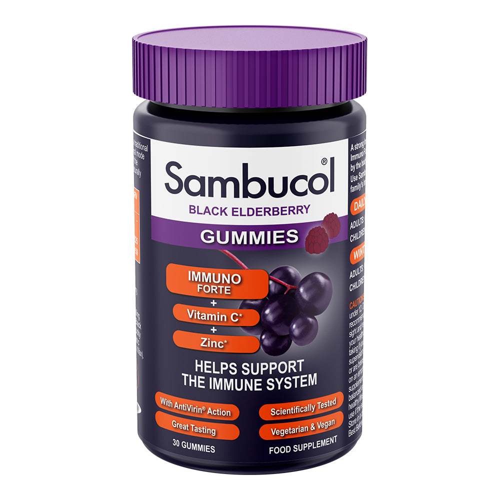 Sambucol  Immuno Forte Vitamin C + Zinc Immune Support Gummies 30's