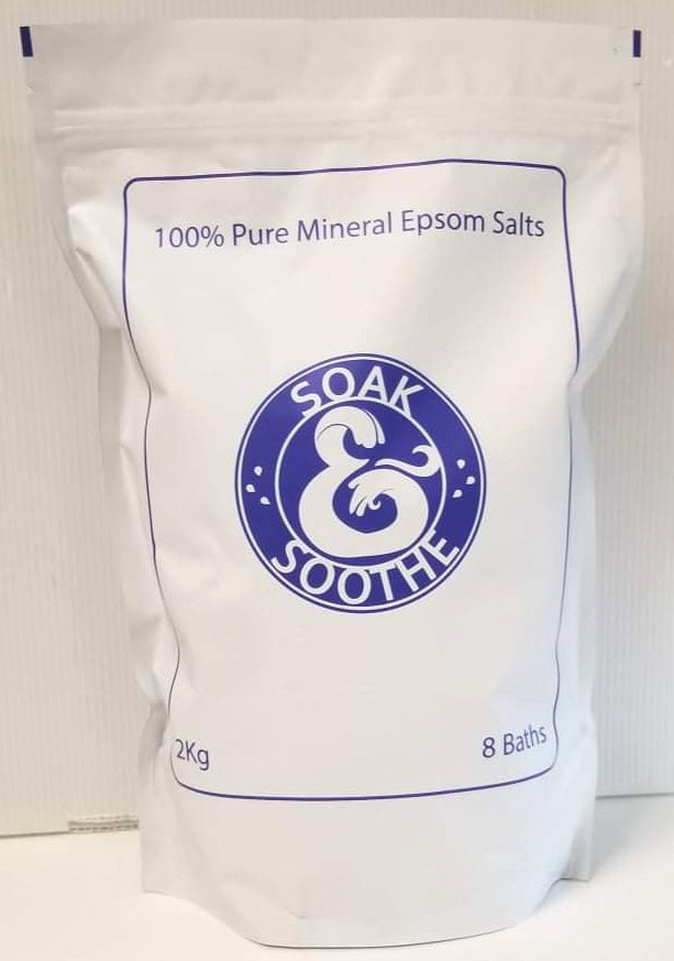 Soak & Soothe  100% Pure Mineral Epsom Salts 2kg