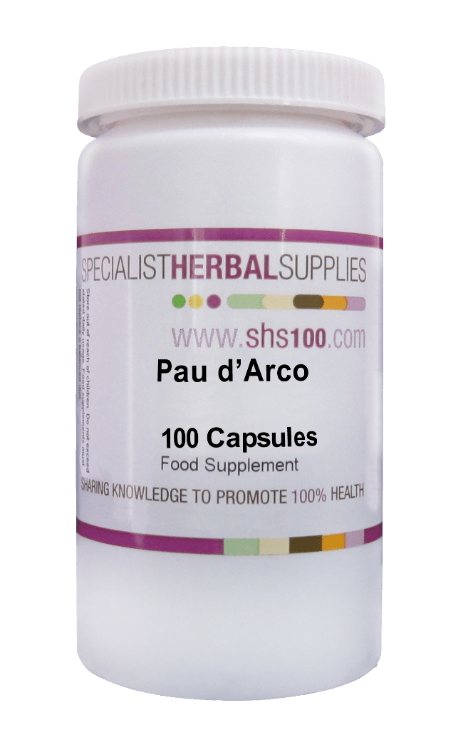 Specialist Herbal Supplies (SHS) Pau d'Arco Capsules 100's by Specialist Herbal Supplies (SHS)