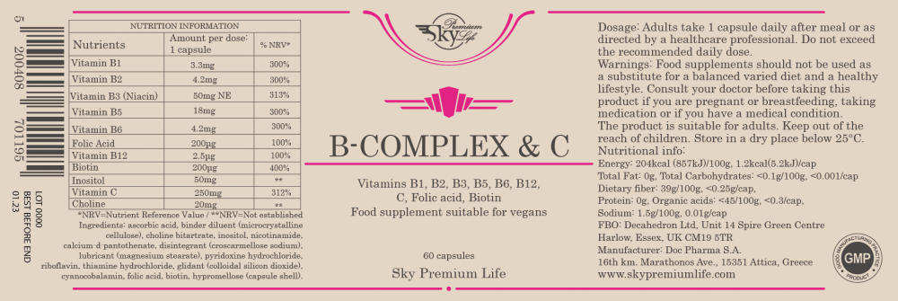 null  B-Complex & C 60's