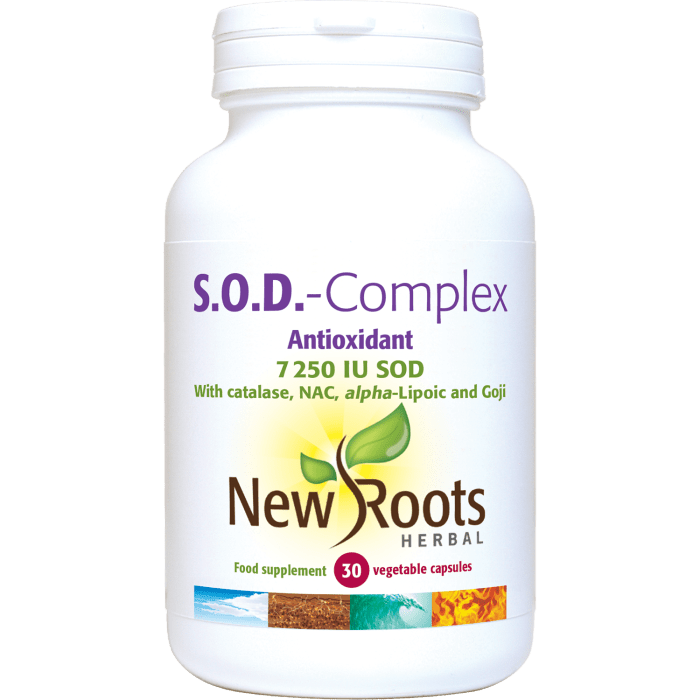 S.O.D - Complex - 30 vegetable capsules - New Roots Herbal by New Roots Herbal