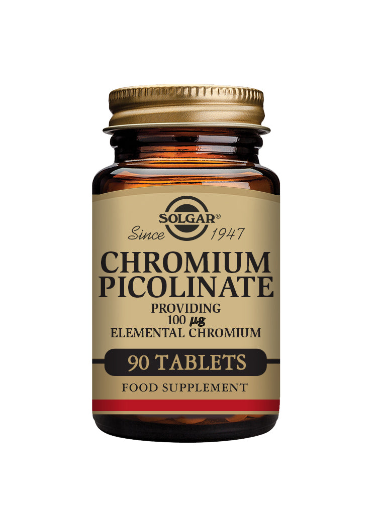 Solgar  Chromium Picolinate Providing 100ug Elemental Chromium 90's